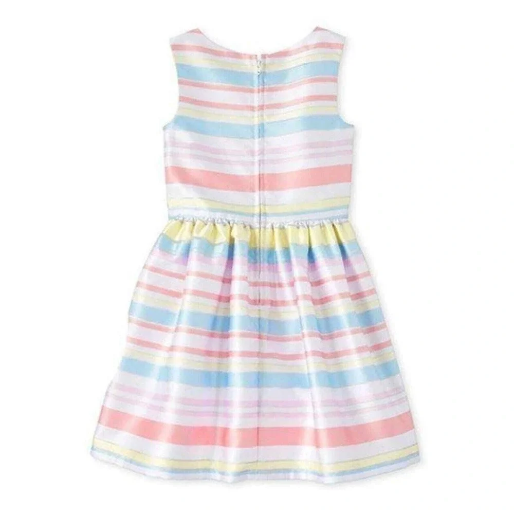 Children's Place Dress Girls 8 Lilac Haze Pastel NWT‎ Pleated Satin Lined Formal